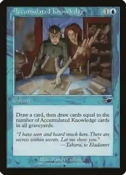 Accumulated Knowledge Nemesis Played MTG Magic DNA GAMES - Image 1