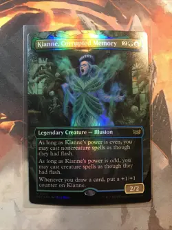 MTG Kianne, Corrupted Memory FOIL Borderless Duskmourn House Horror DSK 0002 NM - Image 1