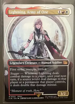 Lightning, Army of One #0320 (Borderless - Regular) Magic the Gathering - Image 1