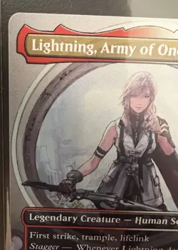 Lightning, Army of One #0320 (Borderless - Regular) Magic the Gathering - Image 3
