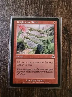 Brightstone Ritual - Onslaught - MTG Magic - Common - Red Instant - Image 1