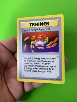 Super Energy Removal 79/102 Base Set Shadowless Pokemon Card MP - Image 3