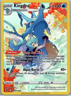 Pokemon Kingdra Ultra Rare SWSH10: Astral Radiance Trainer Gallery TG03/TG30 NM - Image 1
