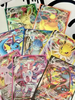 POKEMON EVOLVING SKIES - EEVEELOUTION VMAX FULL SET 8 CARD LOT - UMBREON ETC - Image 1