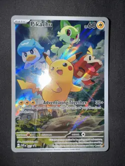 Pokemon Pikachu SVP 027 Scarlet & Violet Paldea Evolved ETB Promo - Image 1