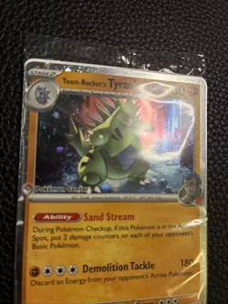 Pokemon Center Stamp Promo Team Rocket’s Tyranitar Destined Rivals Slight Crease - Image 3