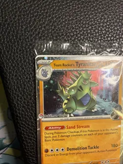 Pokemon Center Stamp Promo Team Rocket’s Tyranitar Destined Rivals Slight Crease - Image 5