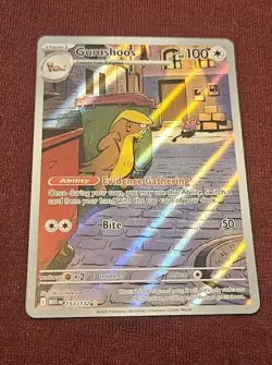 Pokemon Mega Evolution Gumshoos 153/132 Illustration Rare IR NM Full Art - Image 1