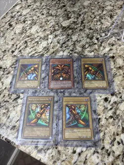 Yu-Gi-Oh! Exodia the Forbidden One complete Set LOB-120-124- Ultra Rare - Image 1