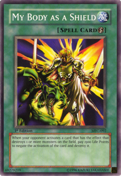 My Body as a Shield [MFC-092] Common Moderately Played Unlimited - Yugioh single - Image 1