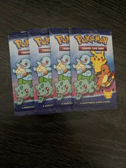 4x Lot Pokemon Cards 25th Anniversary McDonalds Special Promo Sealed TCG - Image 1