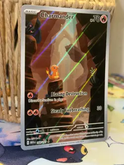 Pokemon TCG Charmander 168/165 Illustration Rare Card Near Mint Condition - Image 2