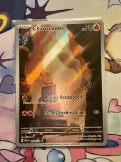 Pokemon TCG Charmander 168/165 Illustration Rare Card Near Mint Condition - Image 4
