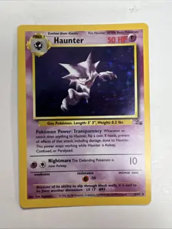 Pokemon Card - Haunter Fossil 6/62 Holo Rare NM - Image 1