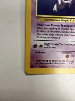 Pokemon Card - Haunter Fossil 6/62 Holo Rare NM - Image 4