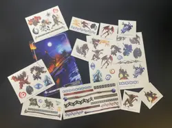 Chaotic TATTOOS. Comes With Tattoos And Jumbo Glacier Plains Melting Camp Card - Image 1