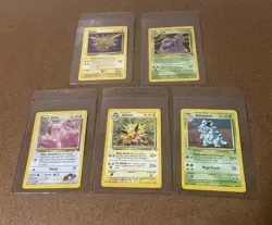 Pokemon Card Lot Holo Koga’s Ditto Zapdos Nidoqueen Muk Jolteon - Image 1