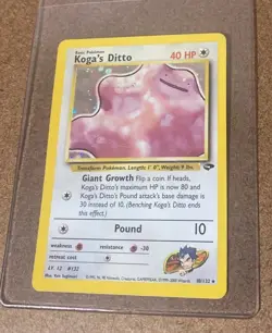 Pokemon Card Lot Holo Koga’s Ditto Zapdos Nidoqueen Muk Jolteon - Image 2