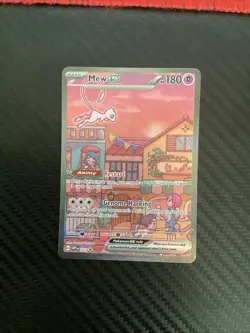 Mew ex SVP 053 Pokemon TCG Scarlet Violet 151 Black Star Promo Full Art Card NM - Image 1