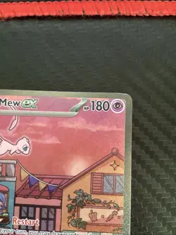 Mew ex SVP 053 Pokemon TCG Scarlet Violet 151 Black Star Promo Full Art Card NM - Image 3