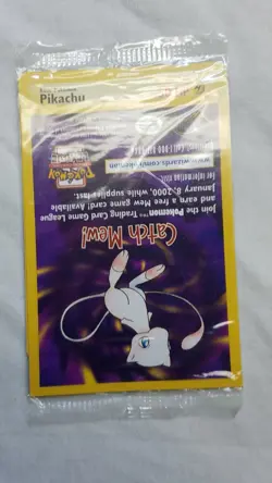 Sealed Pokemon The First Movie promo card Pikachu packaging ERROR 2000 - Image 2