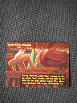 NEW RED DRAGON INN QUICK DRAW BARSTOOL PRIZE VARIANT PROMO CARD - Image 1
