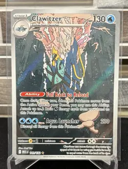 Clawitzer 141/132 Pokemon TCG Card Mega Evolution Illustration Rare - In Hand - Image 1