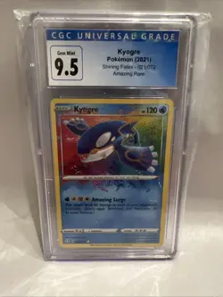 2021 Kyogre Shining Fates 021/072 Pokemon Card CGC 9.5 Gem Mint - Image 1