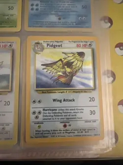 Pidgeot Holo Jungle Set No Symbol Misprint (1999) Vintage Pokemon Card 8/64 NM - Image 1