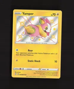 Yamper SV039/SV122 SWSH Shining Fates Shiny Baby Holo Rare Pokemon Card LP - Image 1