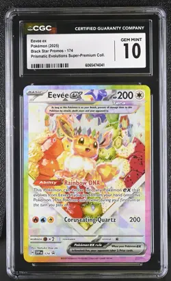 CGC 10 Eevee Ex SVP 174 SPC Prismatic Evolutions Super Premium Pokemon Card - Image 1