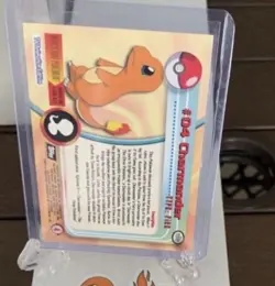 CHARMANDER #04 2000 TOPPS CHROME SERIES 1 HOLO FOIL POKEMON TV ANIMATION CARDS - Image 3
