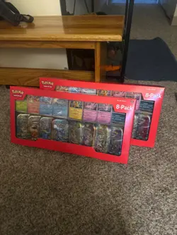 Pokemon TCG Prismatic Evolutions Costco 8 Mini-Tin Bundle w/ Promo Cards NEW - Image 1