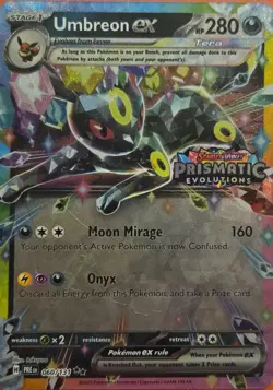 Pokemon Umbreon ex 060/131 Prismatic Evolutions Stamped Surprise Box Promo Card - Image 1