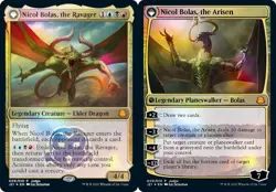 1x Nicol Bolas, the Ravager // Nicol Bolas, the Arisen - Foil DCI Judge Promo NM - Image 1