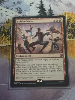 MTG Marvel's Spider-Man Spider-Verse x1 Mythic Red Enchantment NM/M - Image 1