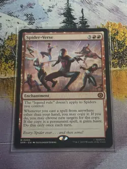 MTG Marvel's Spider-Man Spider-Verse x1 Mythic Red Enchantment NM/M - Image 2