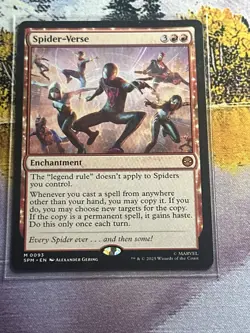 MTG Marvel's Spider-Man Spider-Verse x1 Mythic Red Enchantment NM/M - Image 3