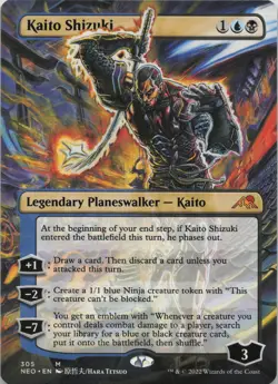 Kaito Shizuki (Borderless) M Kamigawa: Neon Dynasty 305 LP-NM - Image 1