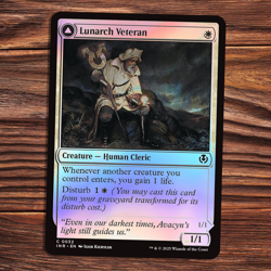 Lunarch Veteran // Luminous Phantom - FOIL - Innistrad Remastered - Magic MTG - Image 1