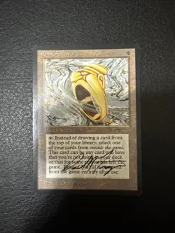 MTG Signed Ring of Ma'ruf Arabian Nights Dan Frazier 1993 Magic The Gathering - Image 1