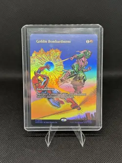 2025 MTG Spiderman Goblins Bombardment Borderless Foil - Image 1