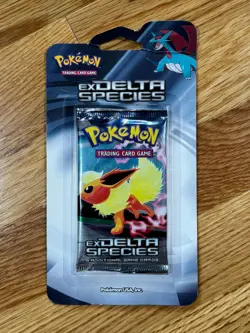 2006 Pokemon TCG EX Delta Species Sealed Flareon Blister Booster Pack - Image 1