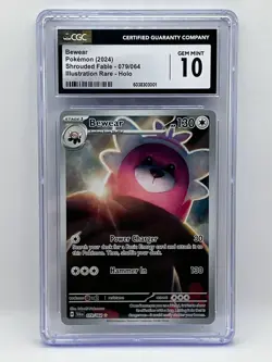 2024 Pokemon Bewear Illustration Rare 079/064 Shrouded Fable CGC 10 - Image 1