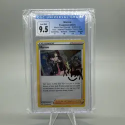 Pokemon CGC 9.5/10 MINT Marnie SWSH120 Holo Premium Tournament Collection Promo - Image 1
