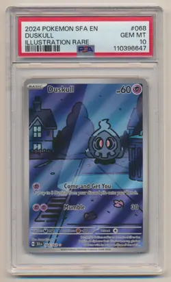 PSA 10 Pokemon Shrouded Fable SIR Duskull 068/064 GEM MINT Condition!! - Image 1