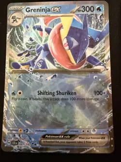 Pokemon Greninja ex #41/142 Double Holo Rare - 2024 Stellar Crown - Mint Cond. - Image 1