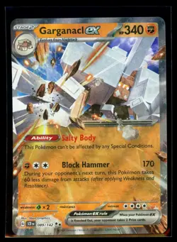 2024 Scarlet & Violet Series - Stellar Crown Garganacl ex Double Rare Holo #89 - Image 1