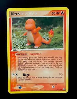 Pokemon Ditto Charmander 37/113 2005 Delta Species - Image 1