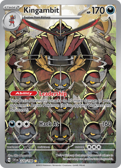Pokemon TCG Kingambit 220/198 Illustration Rare Scarlet & Violet Base Set NM/M - Image 1